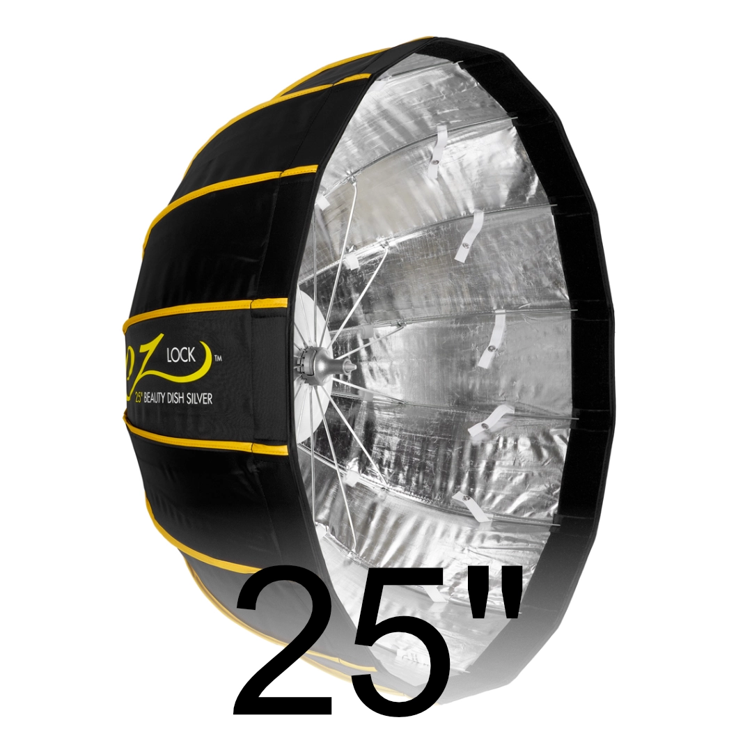 Glow EZ Lock Collapsible Silver Beauty Dish (25